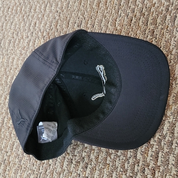 Puma Fitted Baseball Cap Size Small Black Embroidered - Picture 4 of 6